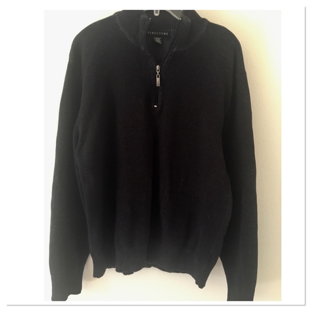 Structure Mens Mock Collar 1/4 Zip Sweater BOGO